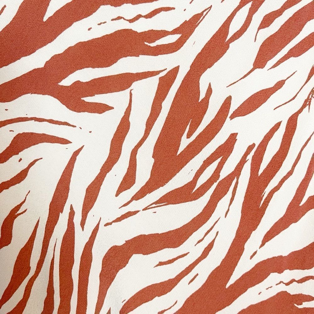 Rails Anya Zebra Print Midi Skirt - Rust Orange-B… - image 7